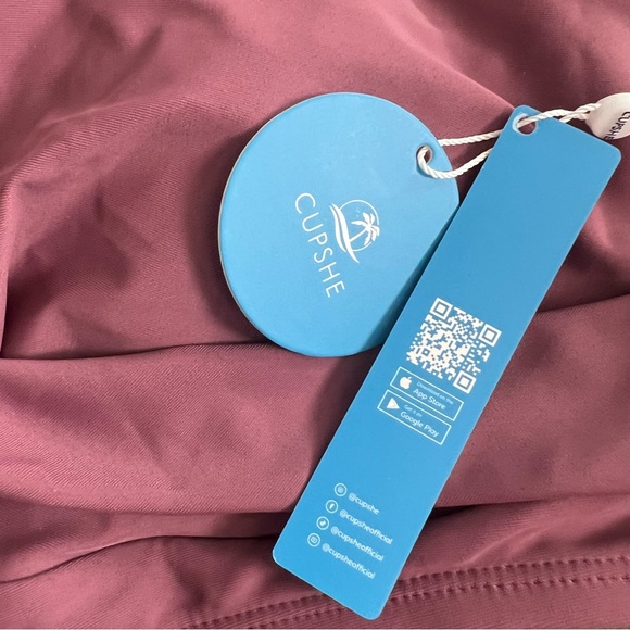 Nwt Cupshe dusty rose pink bikini swim suit size XL - Picture 3 of 4